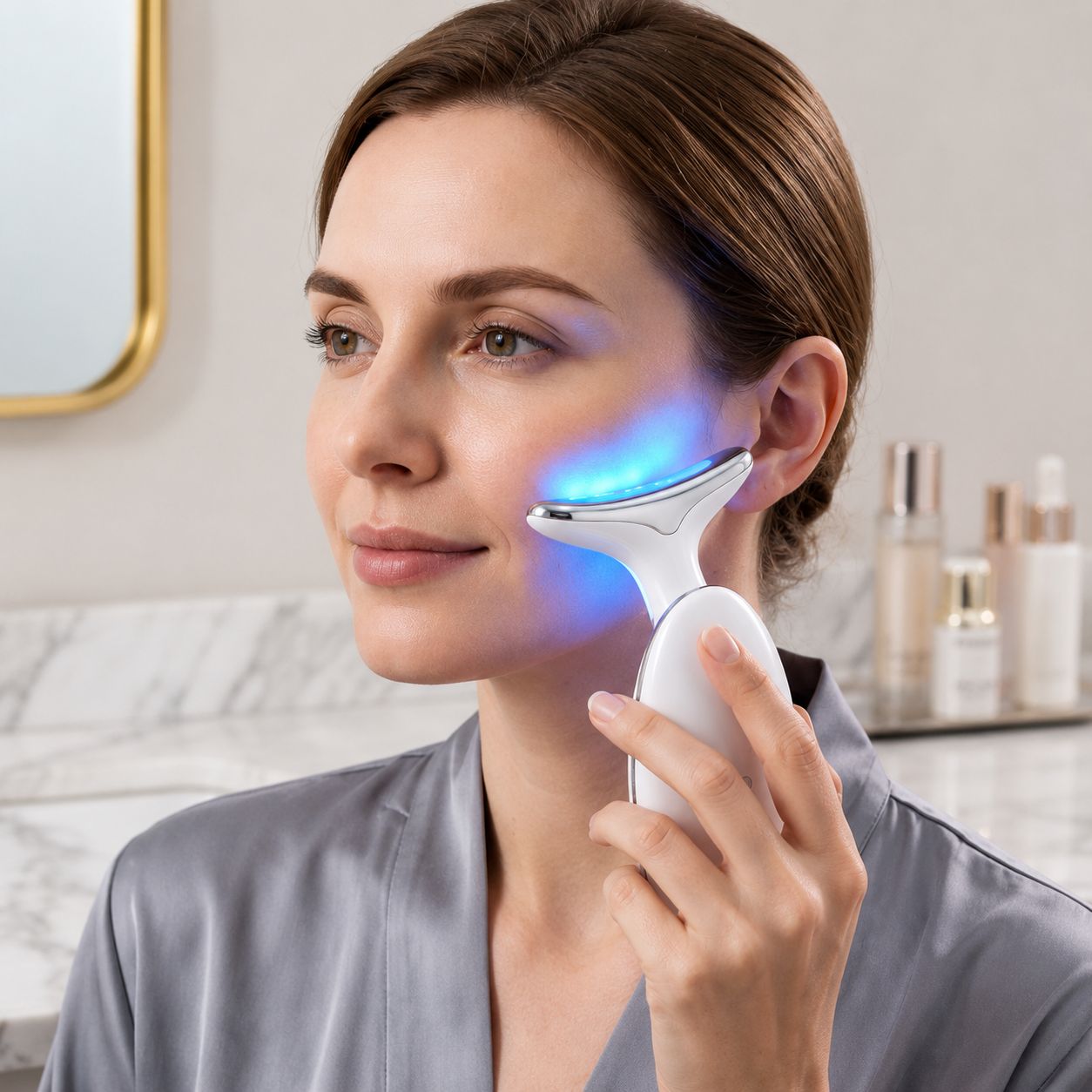 Étape 3 : masser délicatement le visage