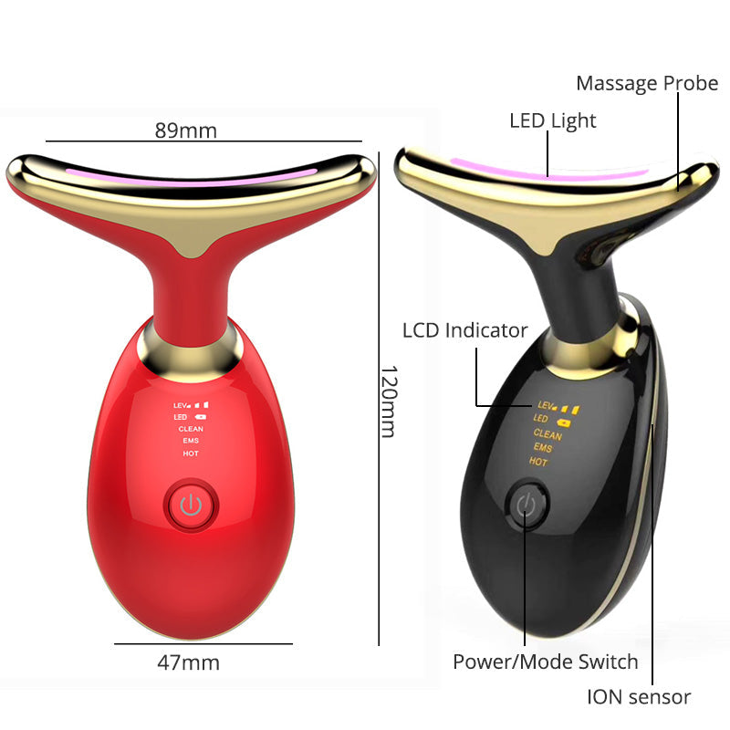 Masseur visage EMS LED - vue de profil
