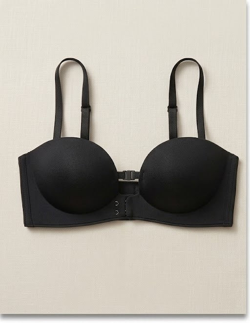 Soutien-gorge push-up sans bretelles - coloris Noir