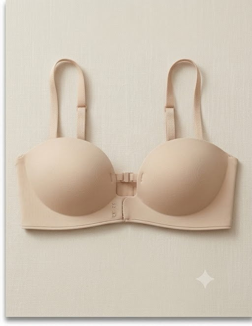 Soutien-gorge push-up sans bretelles - coloris Nude